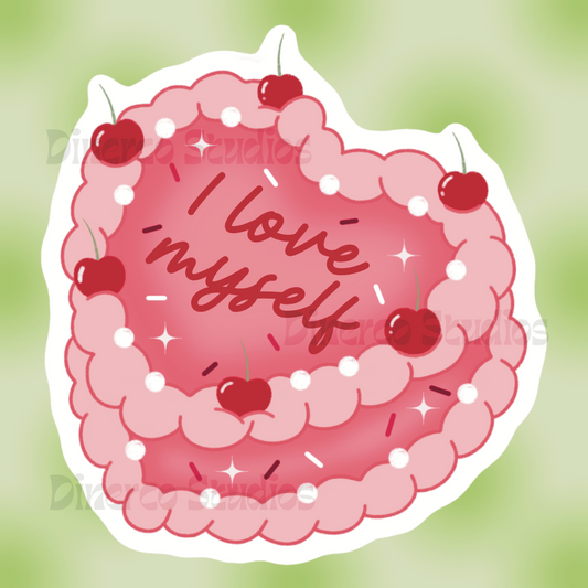 I love myself cake | Sticker