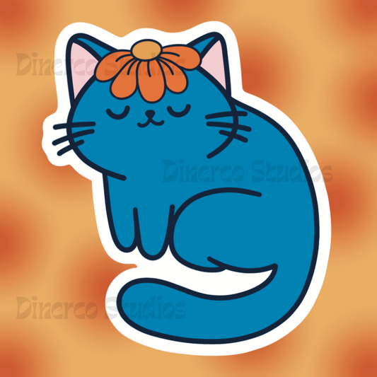 Sleepy cat | Sticker